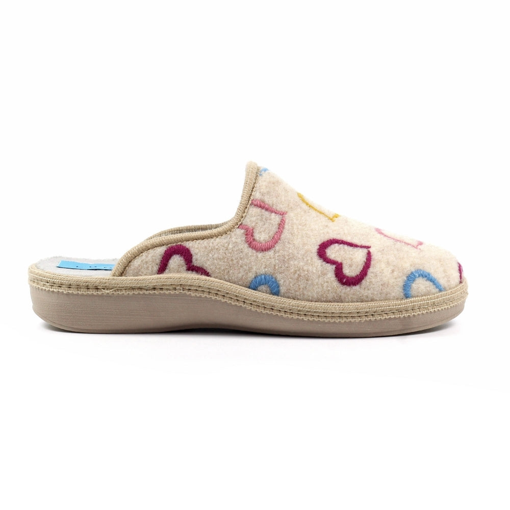 Lunar Rhianna Beige Mule Slipper