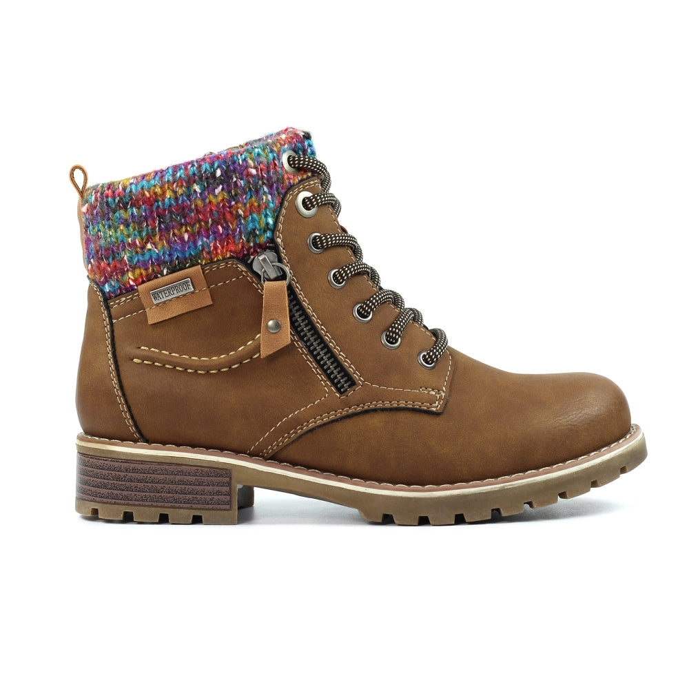 Lunar Tabasco Burgundy Waterproof Ankle Boot